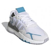 Кроссовки Adidas Nite Jogger белые с синим